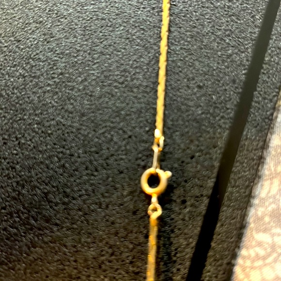 Vintage beautiful long chain necklace with pendant. Chain with clasp.gold filled - Picture 5 of 9